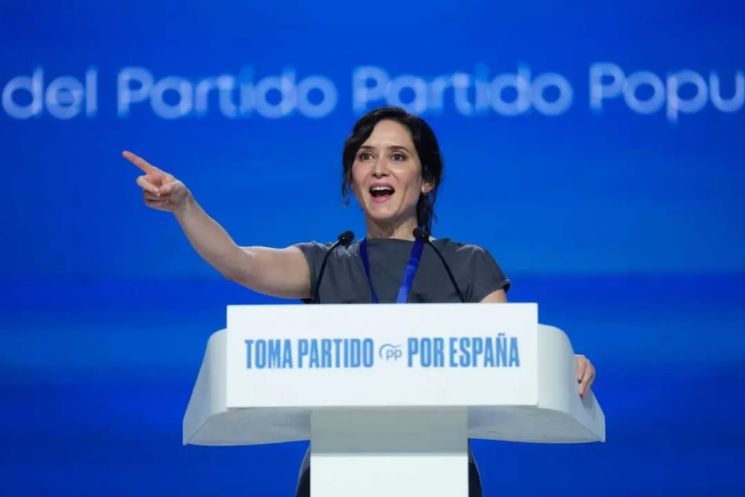 Ayuso en un acto del PP | Foto de PP
