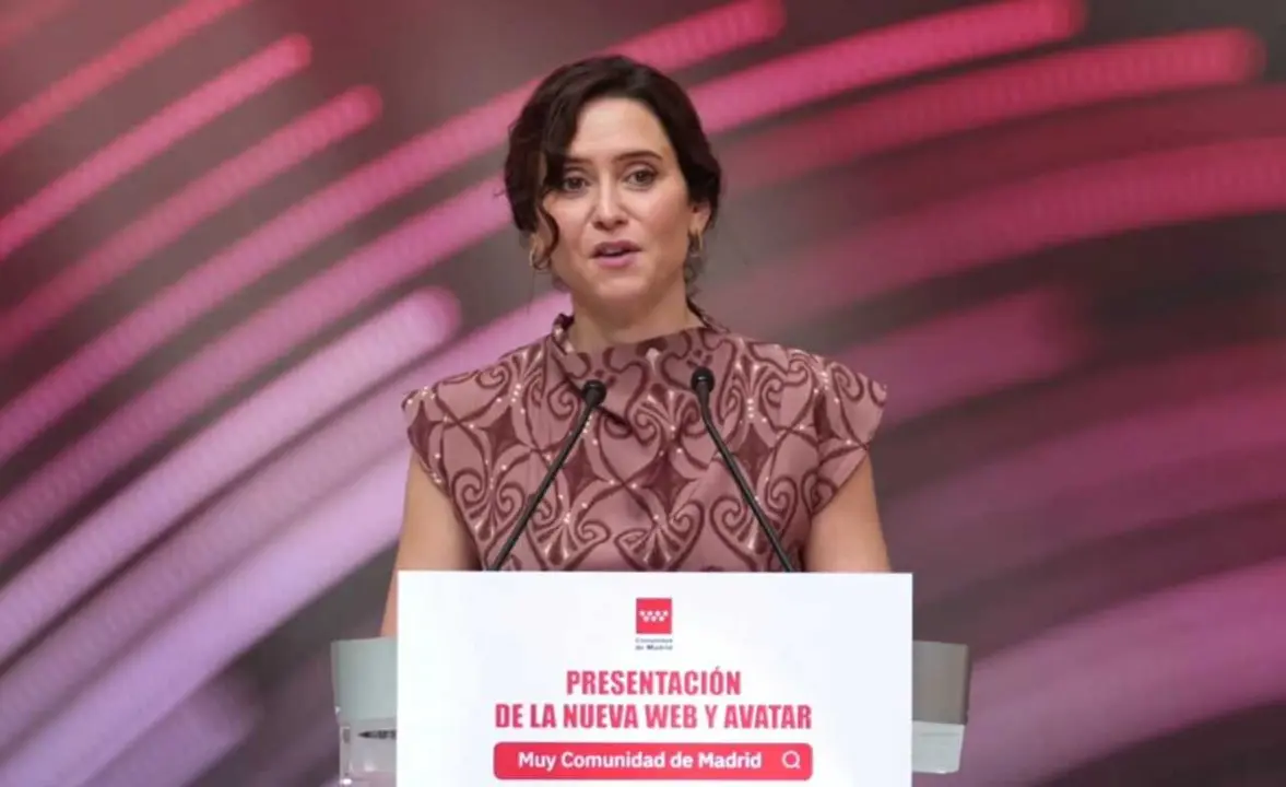 Ayuso durante el acto - Foto de la Comunidad de Madrid