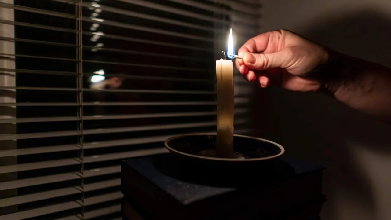 Mujer encendiendo una vela en un apag&oacute;n - Foto de Oleksandr Baranov de Getty Images