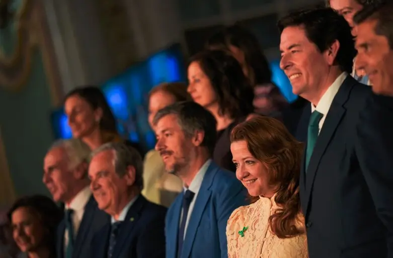 Matute y Mart&iacute;n, en la toma de posesi&oacute;n de la nueva Junta de Gobierno del Colegio  Oficial de Farmac&eacute;uticos de Madrid (COFM) - Foto Comunidad de Madrid