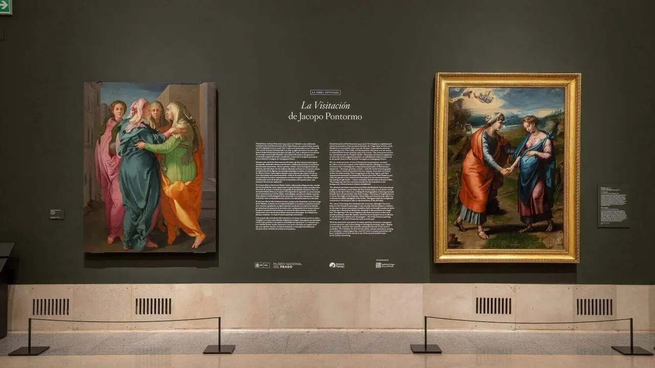 Imagen de La Visitaci&oacute;n en las salas del Museo 
del Prado
