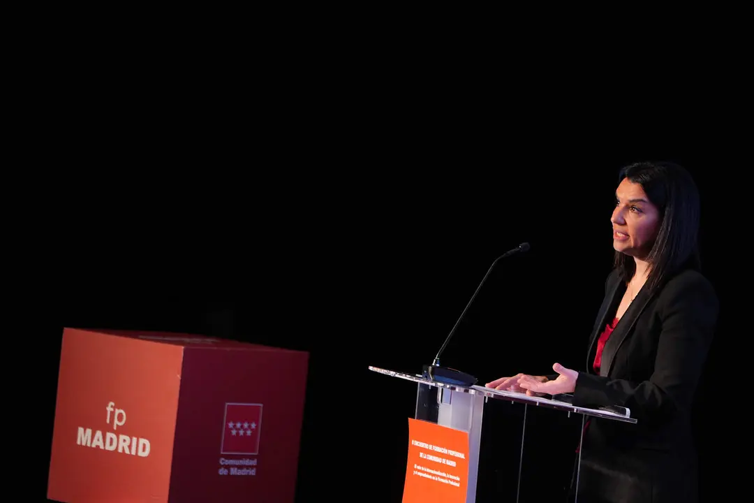 La consejera de Educaci&oacute;n, Ciencia y Universidades ha inaugurado hoy el II Encuentro de la FP de la regi&oacute;n - Foto Comunidad de Madrid