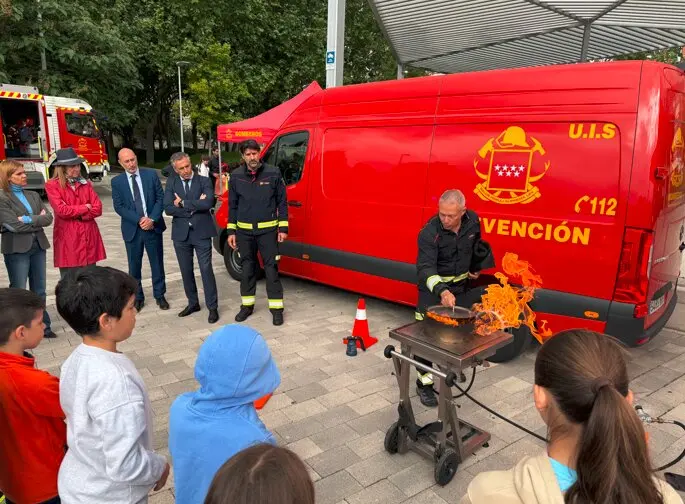 El consejero Novillo, en la presentaci&oacute;n de la XXI Semana de la Prevenci&oacute;n de Incendios - Foto Comunidad de Madrid