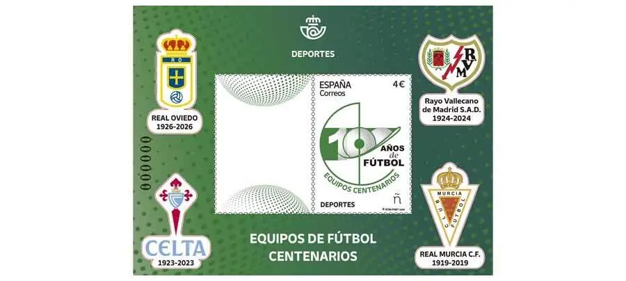 Correos homenajea a cuatro clubes hist&oacute;ricos