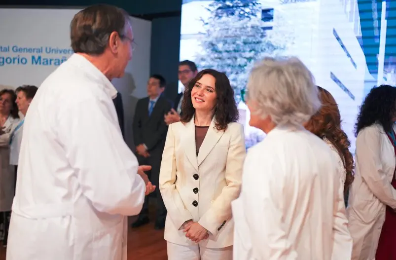 Isabel D&iacute;az Ayuso, en la presentaci&oacute;n del nuevo Hospital Gregorio Mara&ntilde;&oacute;n - Foto Comunidad de Madrid