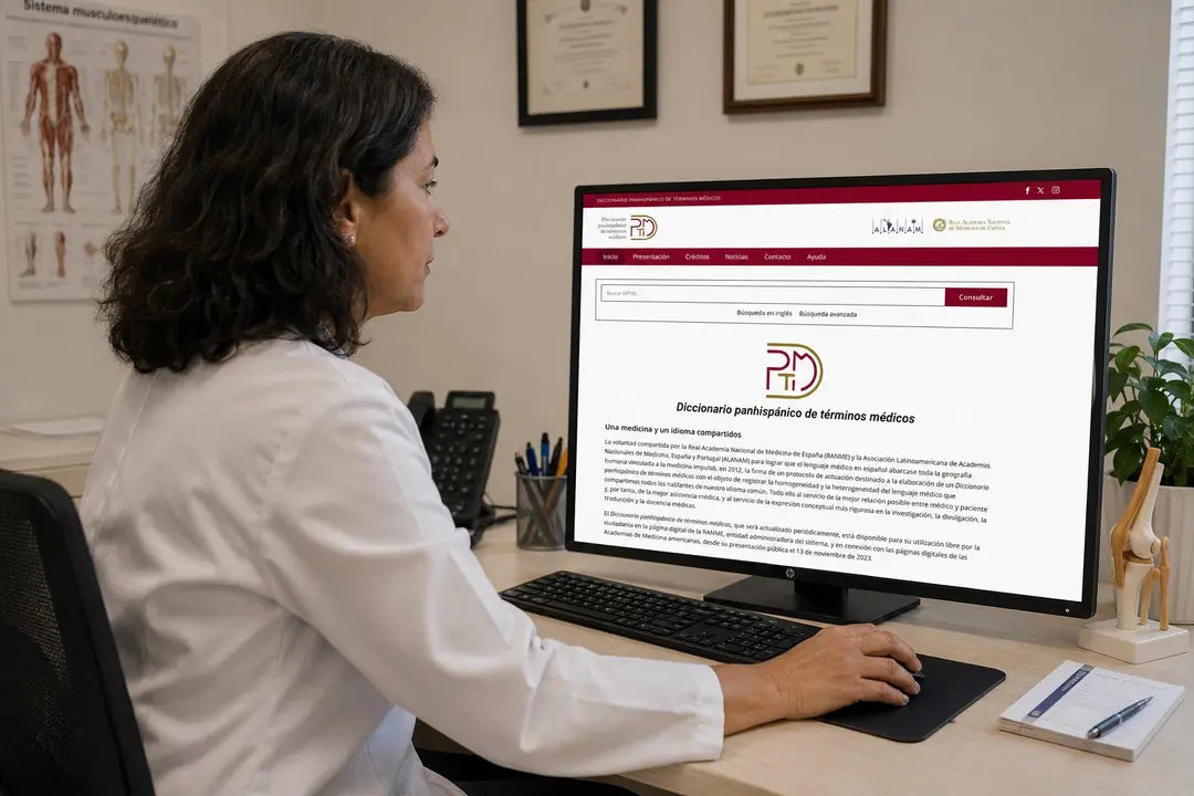 Imagen m&eacute;dica consultando DPTM - Imagen de la RANME