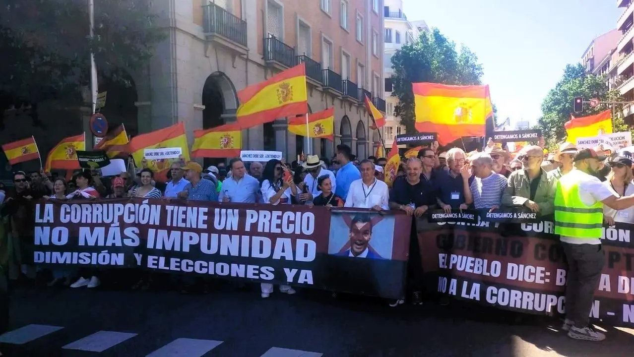 Pancarta principal de la manifestaci&oacute;n | Foto de Servimedia