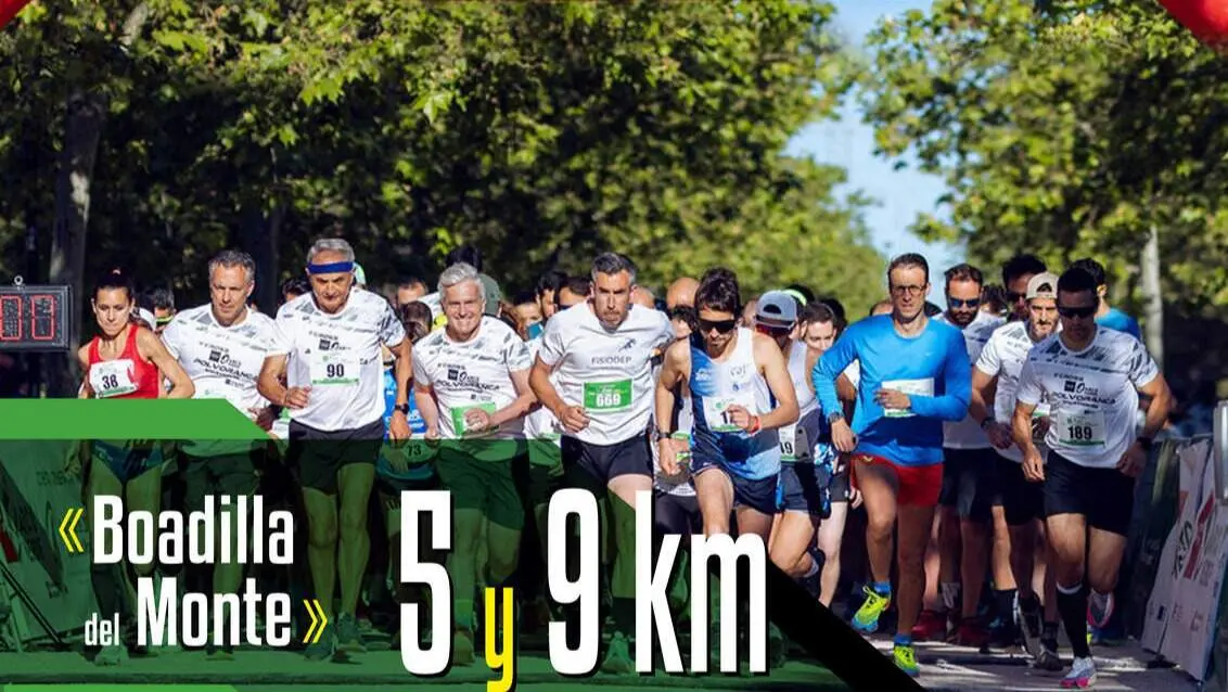CARTEL carrera arco verde Boadilla