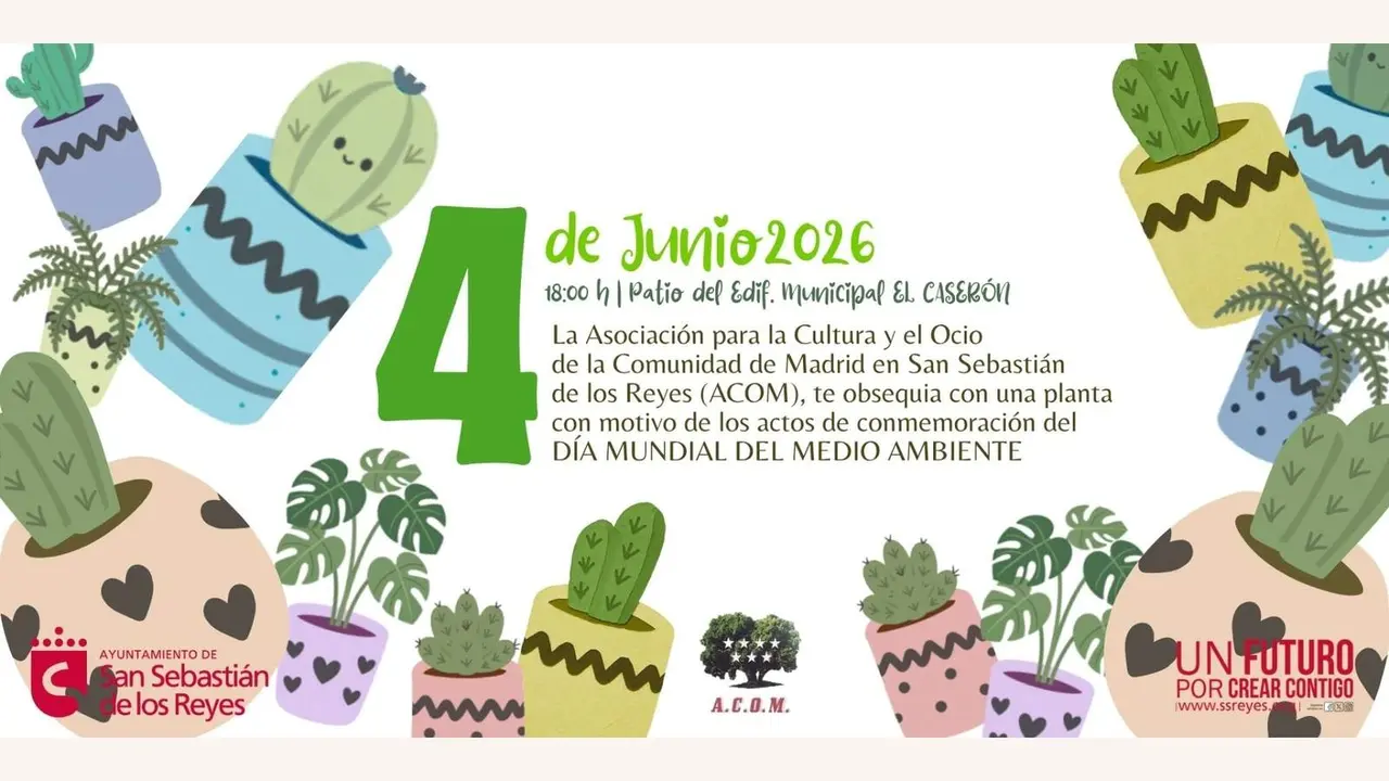 ACOM y el Ayuntamiento de San Sebasti&aacute;n de los Reyes repartir&aacute;n gratis cerca de dos mil plantas por el D&iacute;a del Medio Ambiente - Imagen del Ayuntamiento de San Sebasti&aacute;n de los Reyes