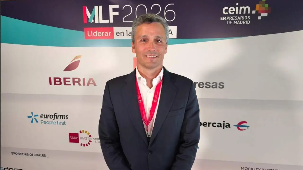 Alfonso Garc&iacute;a Muriel, presidente de DXC Technology para Espa&ntilde;a y Portugal, durante la celebraci&oacute;n del Madrid Leaders Forum