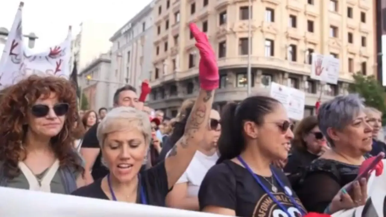 Imagen de la concentraci&oacute;n en Madrid de la Plataforma por la Dignidad de los Aut&oacute;nomos 30N