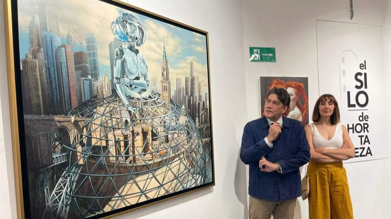 David P&eacute;rez, en la exposici&oacute;n &lsquo;Una parada en Madrid&rsquo; en el Silo de Hortaleza