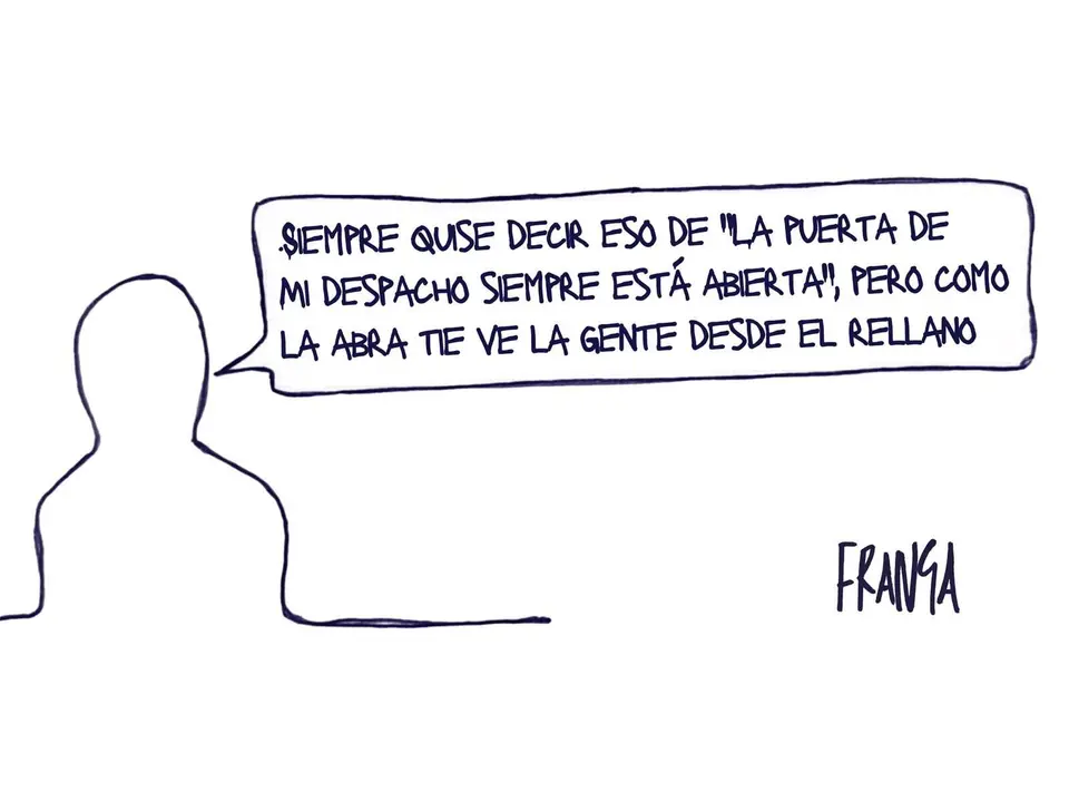 La puerta de mi despacho - Las Vi&ntilde;etas de Manuel Franganillo