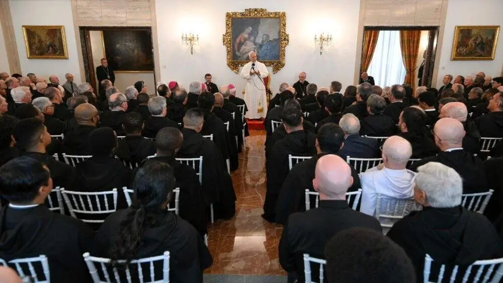 El Papa Le&oacute;n XIV ensalza el valor del silencio ante la familia agustina: "La comuni&oacute;n y la unidad son un mensaje para el mundo" - Foto de Vatican News