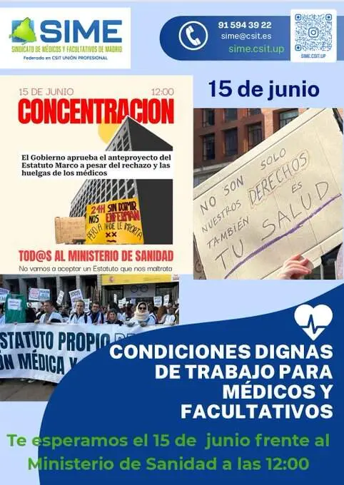 SIME CARTEL CONCENTRACI&Oacute;N 15 JUNIO