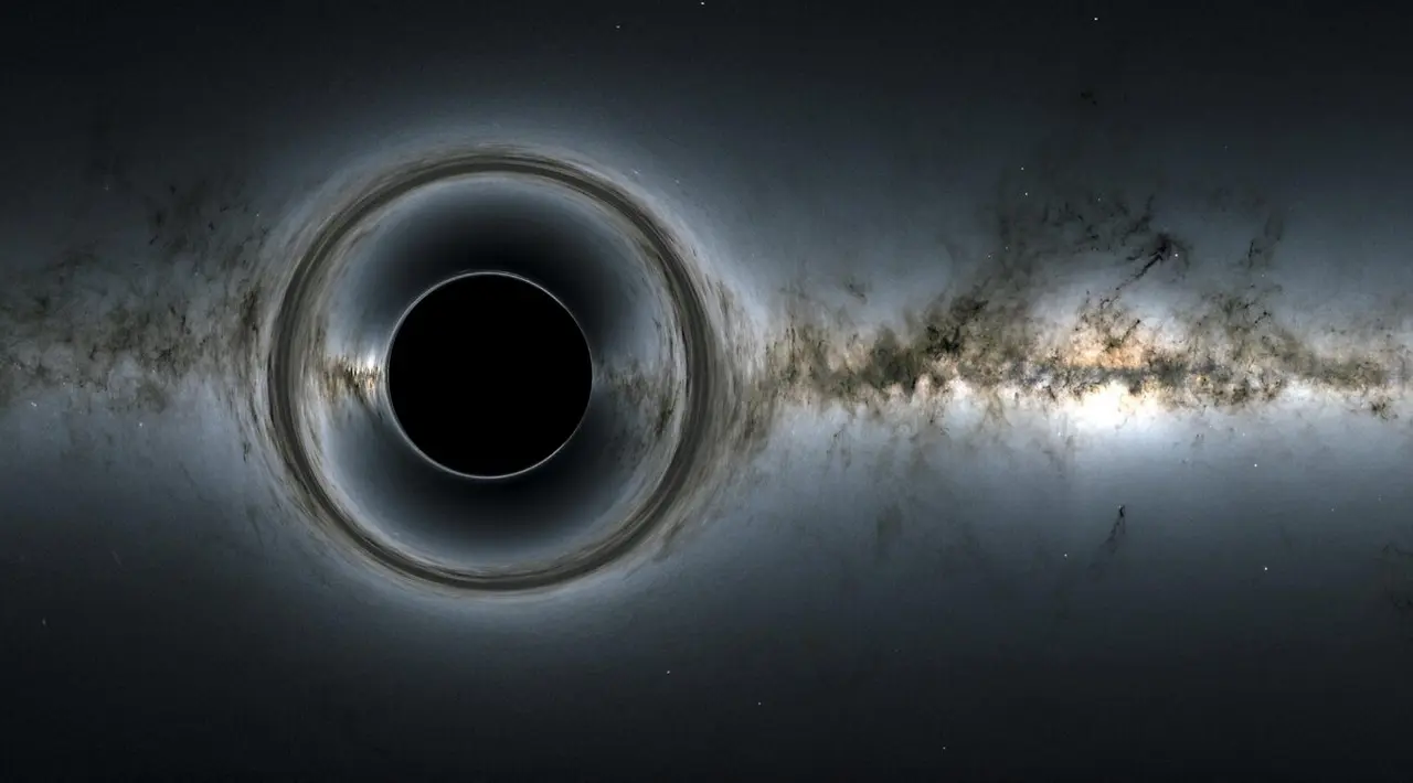 Simulaci&oacute;n Centro de Vuelo Espacial Goddard de la NASA; imagen de fondo ESA/Gaia/DPAC