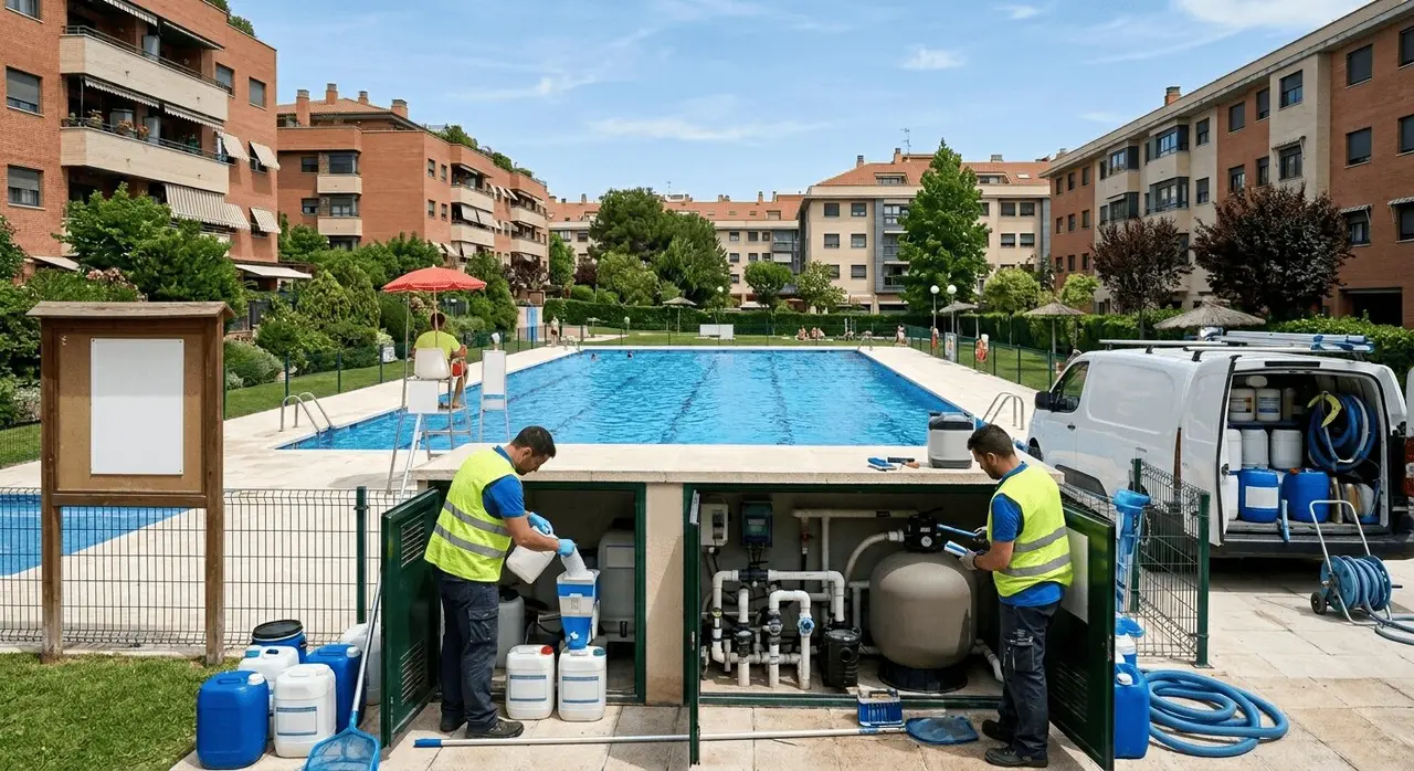 Costes mantenimiento de piscinas - Foto de EMPIA y CAFMadrid