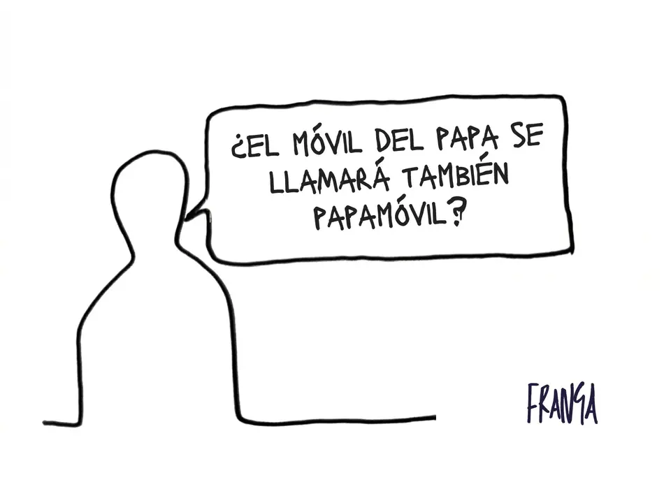 Papamóvil -Las Vi&ntilde;etas de Manuel Franganillo