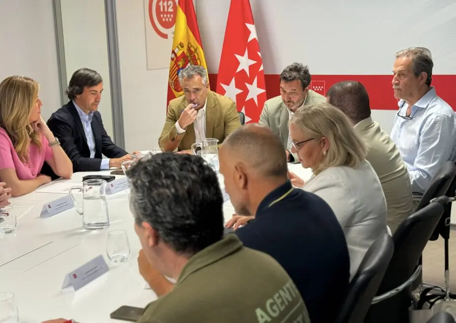 El consejero Novillo, presidiendo el Comit&eacute; Asesor de Direcci&oacute;n del  Plan INFOMA 2026 - Foto Comunidad de Madrid