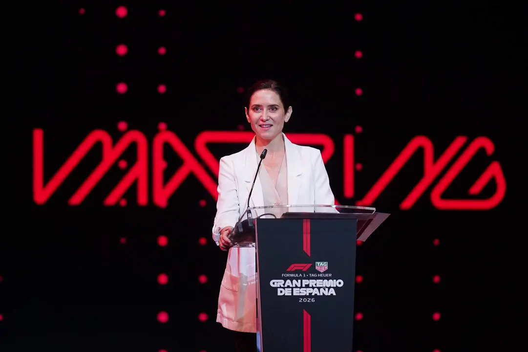 Ayuso en la presentaci&oacute;n del circuito de F&oacute;rmula 1 - Foto Comunidad de Madrid