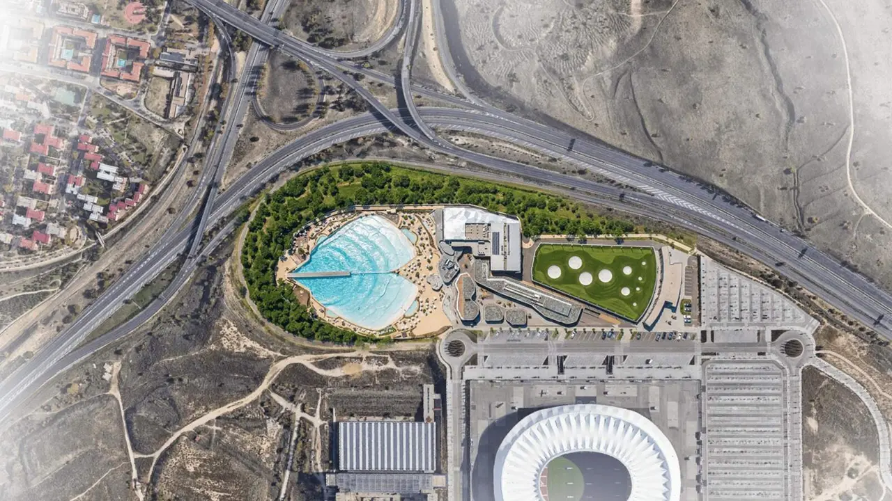 Vista a&eacute;rea Parcela 4 Ciudad del Deporte reducida