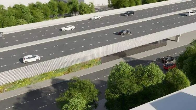Recreaci&oacute;n digital del nuevo Puente de Vallecas