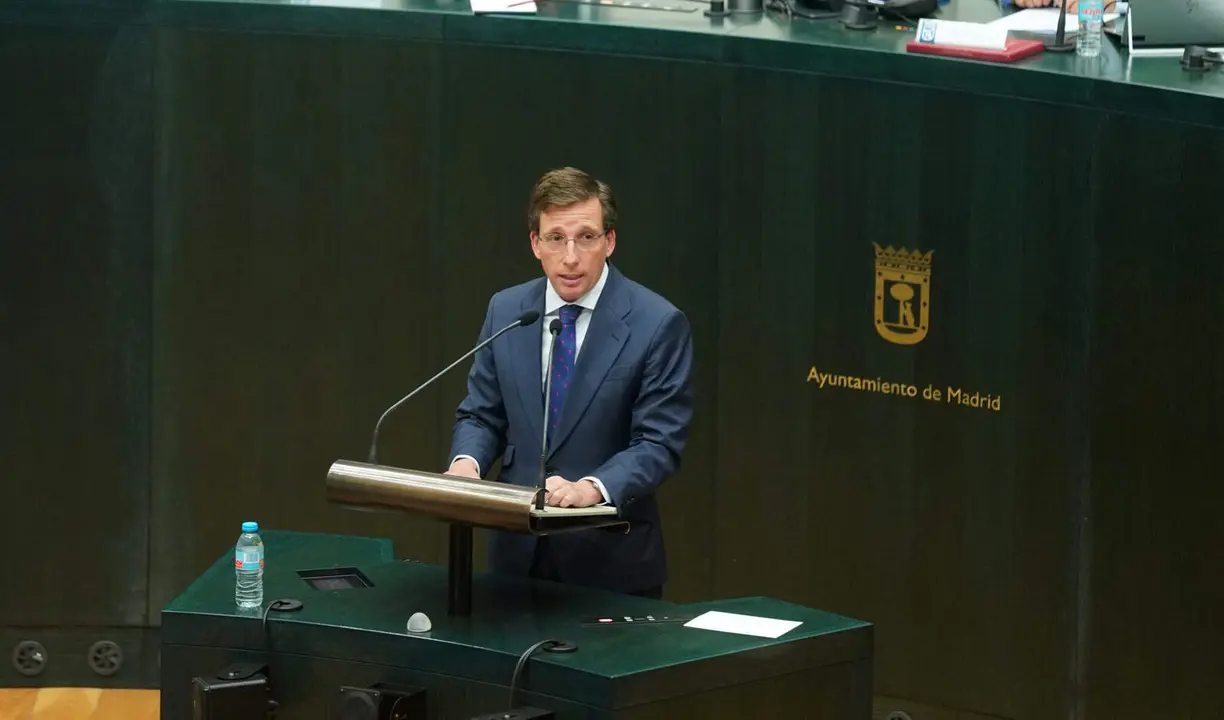 Imagen del alcalde de Madrid, Jos&eacute; Luis Mart&iacute;nez-Almeida, durante el Debate sobre el Estado de la Ciudad  - Foto Ayuntamiento de Madrid