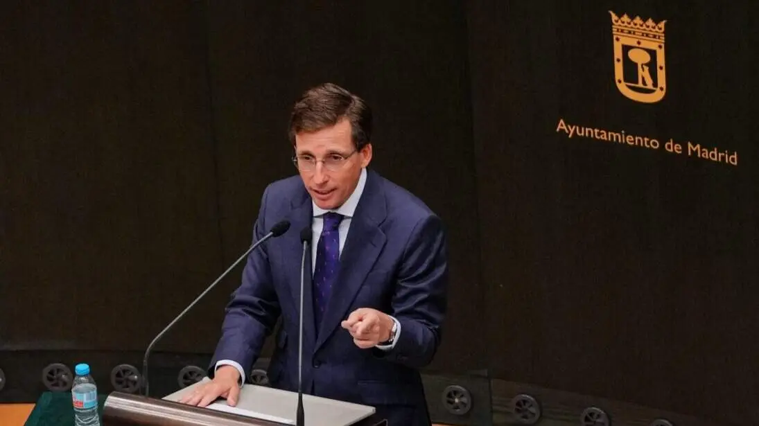 Almeida durante su intervenci&oacute;n en el Debate del Estado de la Ciudad - Foto Ayuntamiento de Madrid