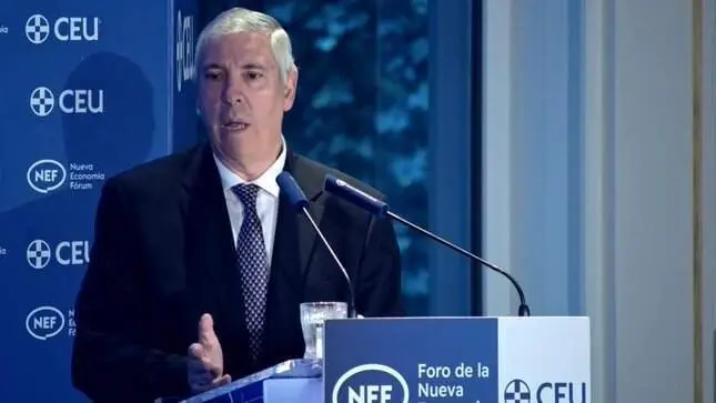 &Eacute;xito total de la F&oacute;rmula 1 en Madrid: cuelga el cartel de &lsquo;sold out t&eacute;cnico&rsquo; con 100.000 entradas vendidas - Foto de Nueva Econom&iacute;a F&oacute;rum de la intervenci&oacute;n de Jos&eacute; Vicente de los Mozos, presidente del Comit&eacute; Ejecutivo de Ifema
