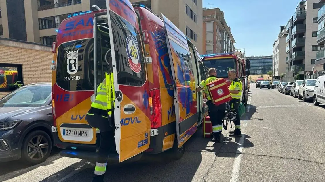 Muerte violenta en un domicilio de Las Tablas - Foto Emergencias Madrid