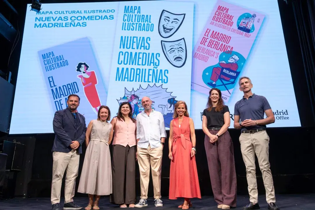 La concejala delegada de Turismo, Almudena Ma&iacute;llo, ha presentado hoy la tercera edici&oacute;n de &lsquo;Madrid en la pantalla&rsquo; y el mapa cultural ilustrado &lsquo;Nuevas comedias madrile&ntilde;as&rsquo;