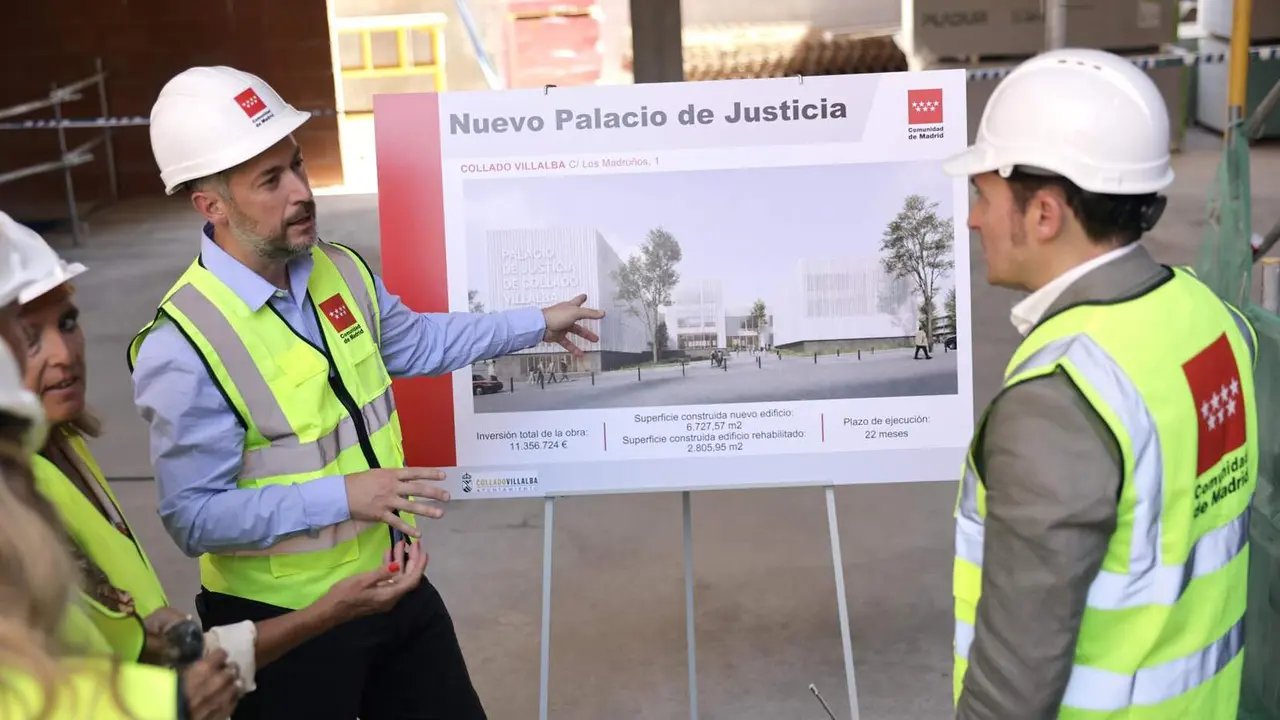 La Comunidad de Madrid avanza en la construcci&oacute;n de la nueva sede judicial unificada de Collado Villalba - Foto de la Comunidad de Madrid