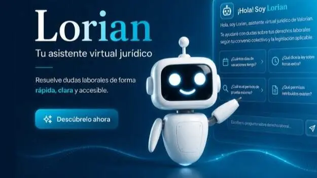 El sindicato Valorian lanza a 'Lorian', el primer delegado sindical virtual con inteligencia artificial de Espa&ntilde;a - Imagen de Valorian