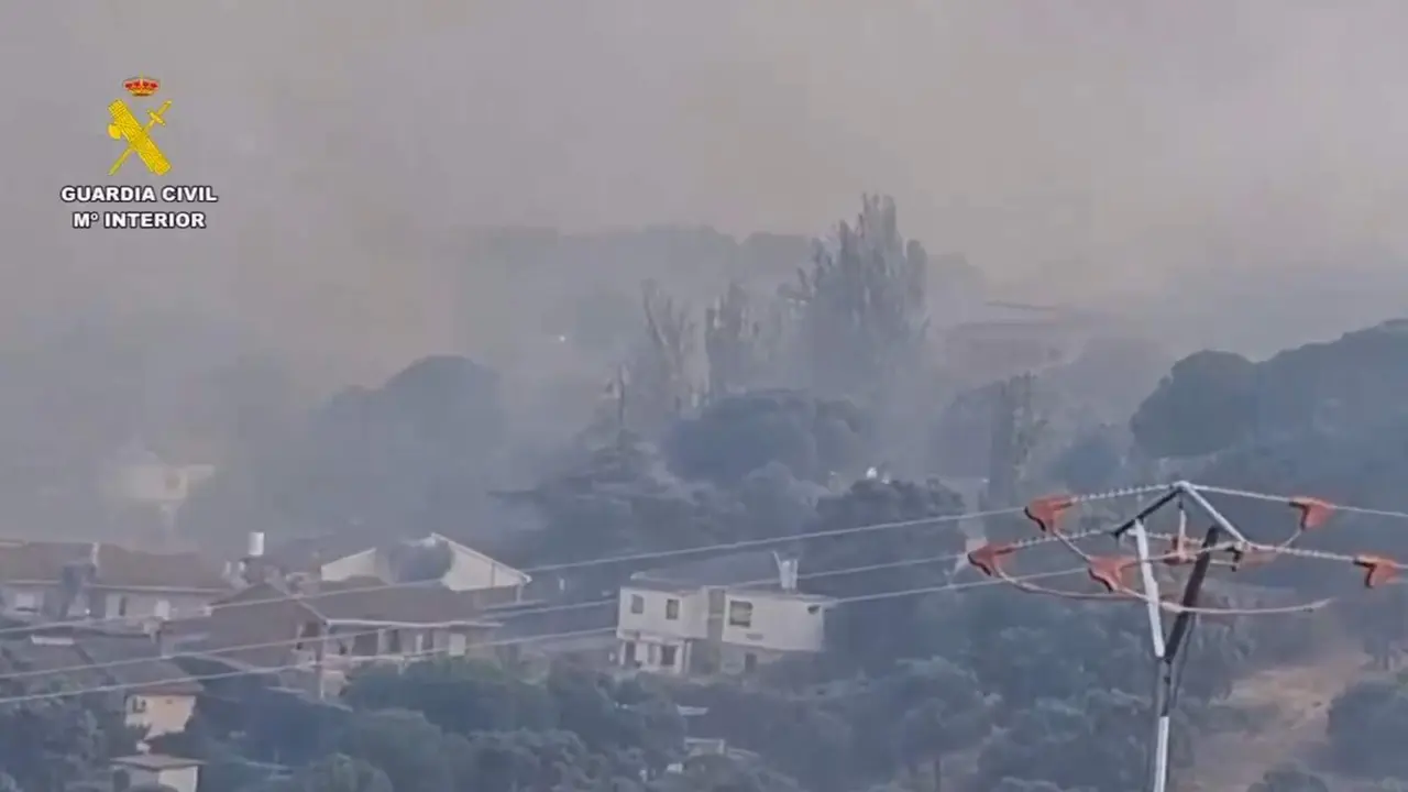 Incendio entre Almorox y Villa del Prado - Foto de la Guardia Civil