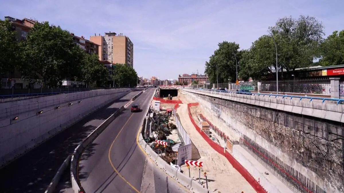 T&uacute;nel de la M-30 que conecta la avenida de Portugal con la A-5