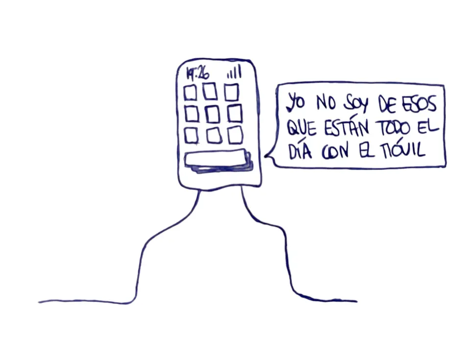 Todo el día con el móvil