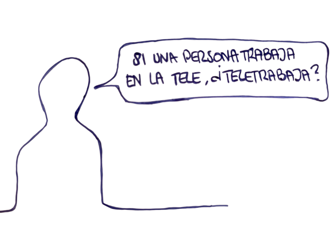 Trabaja en la tele