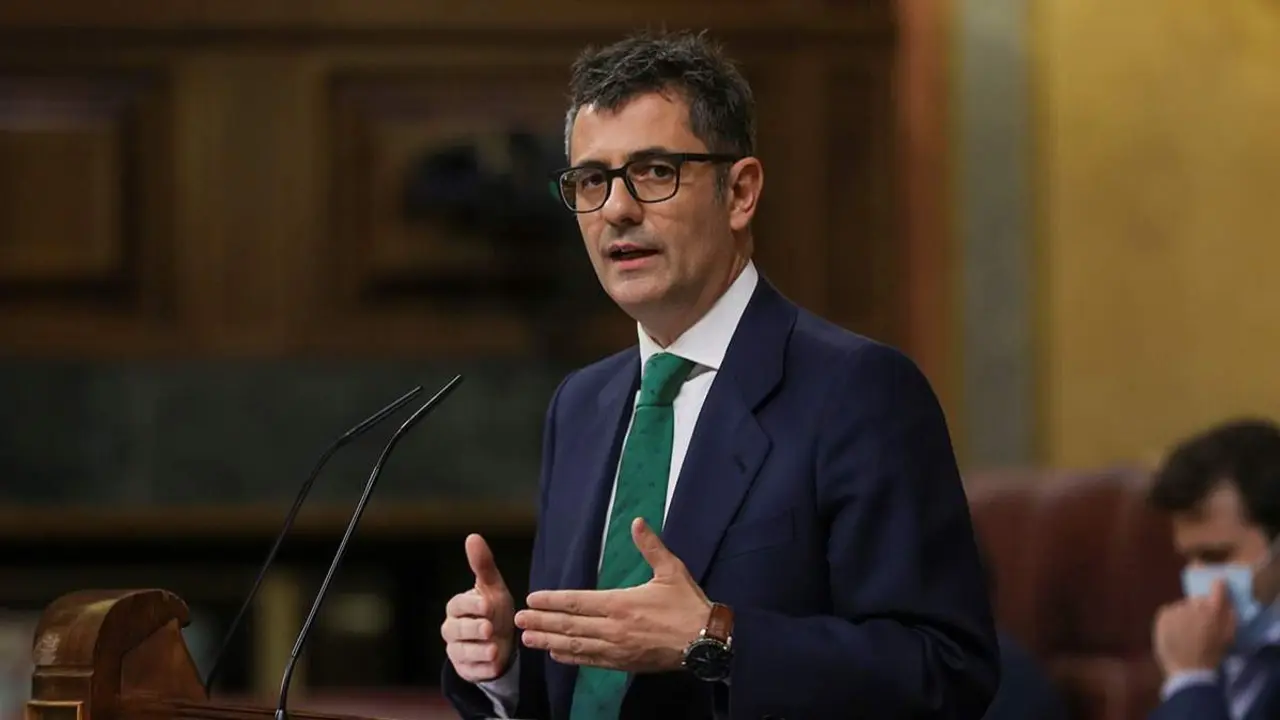 F&eacute;lix Bola&ntilde;os en el Congreso - Foto del Ministerio de Presidencia