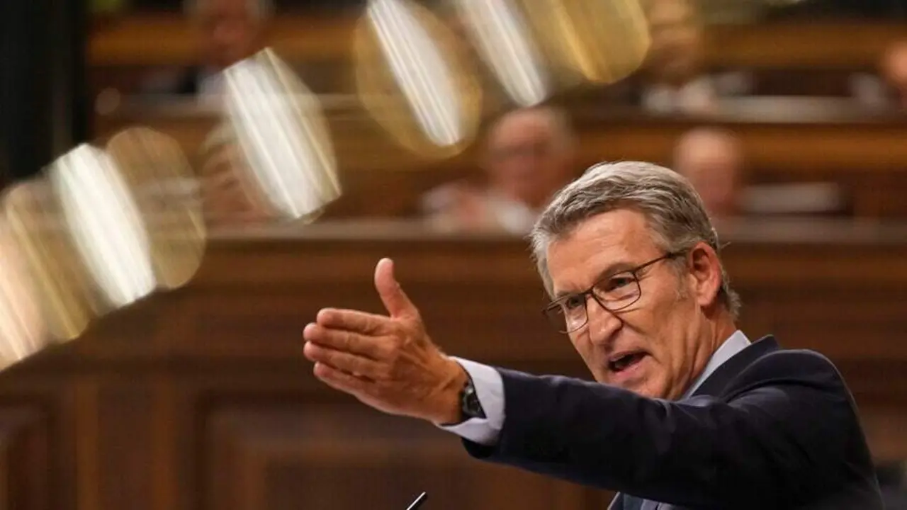 Alberto N&uacute;&ntilde;ez Feij&oacute;o interviene en el Congreso de los Diputados | Foto del PP