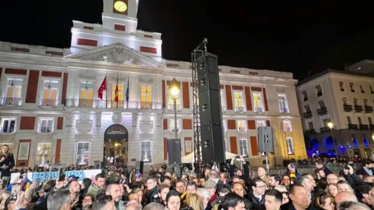 Puerta del Sol durante la Manifestaci&oacute;n por Venezuela - Imagen de Archivo