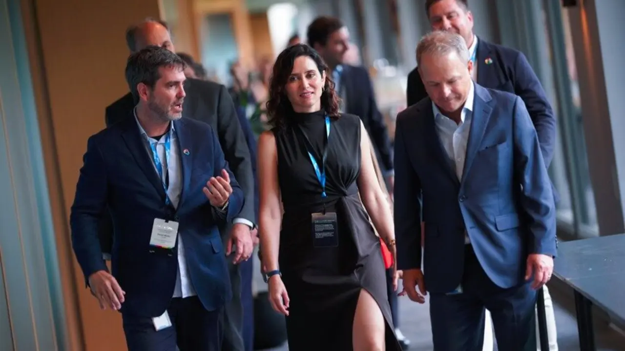Isabel D&iacute;az Ayuso, durante su visita a la sede de Google en Nueva York  - Foto Comunidad de Madrid