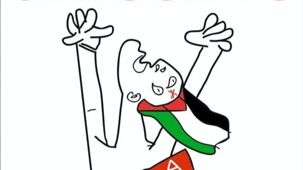 Cartel contra el genocidio en Palestina