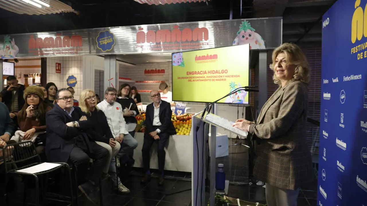 Hidalgo, en la presentaci&oacute;n del Festival &Ntilde;am &Ntilde;am - Foto Ayuntamiento de Madrid