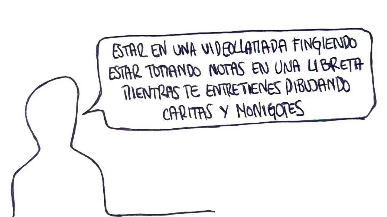 Fingiendo tomar notas - Las Vi&ntilde;etas de Manuel Franganillo