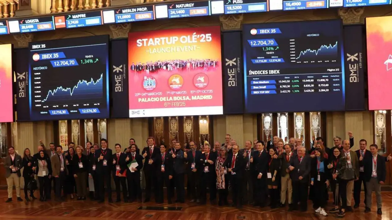 La Bolsa de Madrid acoge el aniversario de Startup OL&Eacute;