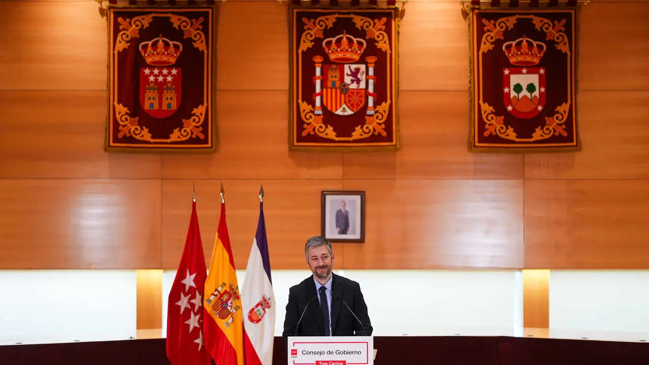 Miguel &Aacute;ngel Garc&iacute;a Mart&iacute;n en rueda de prensa - Foto de la Comunidad de Madrid