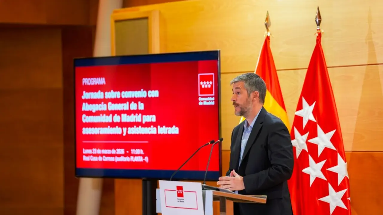 El consejero Garc&iacute;a Mart&iacute;n ha inaugurado hoy esta jornada informativa - Foto Comunidad de Madrid