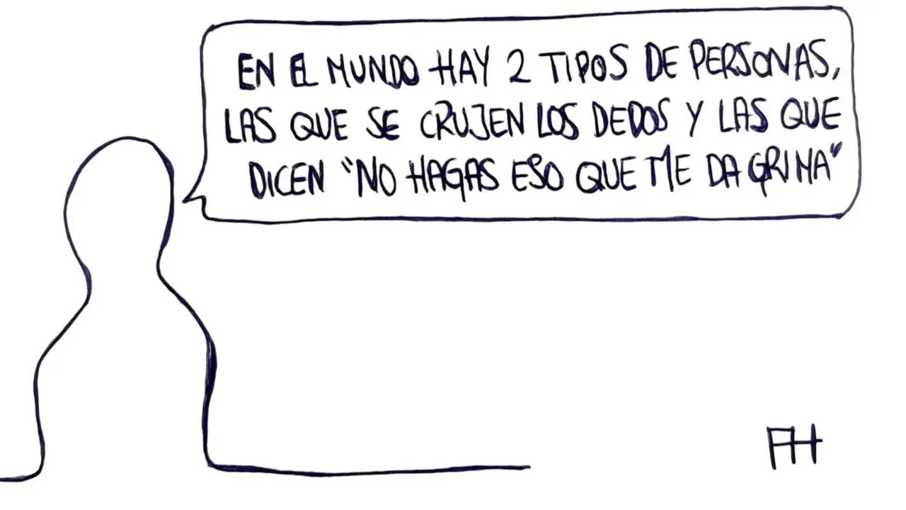 Crujir los dedos - Las Vi&ntilde;etas de Manuel Franganillo