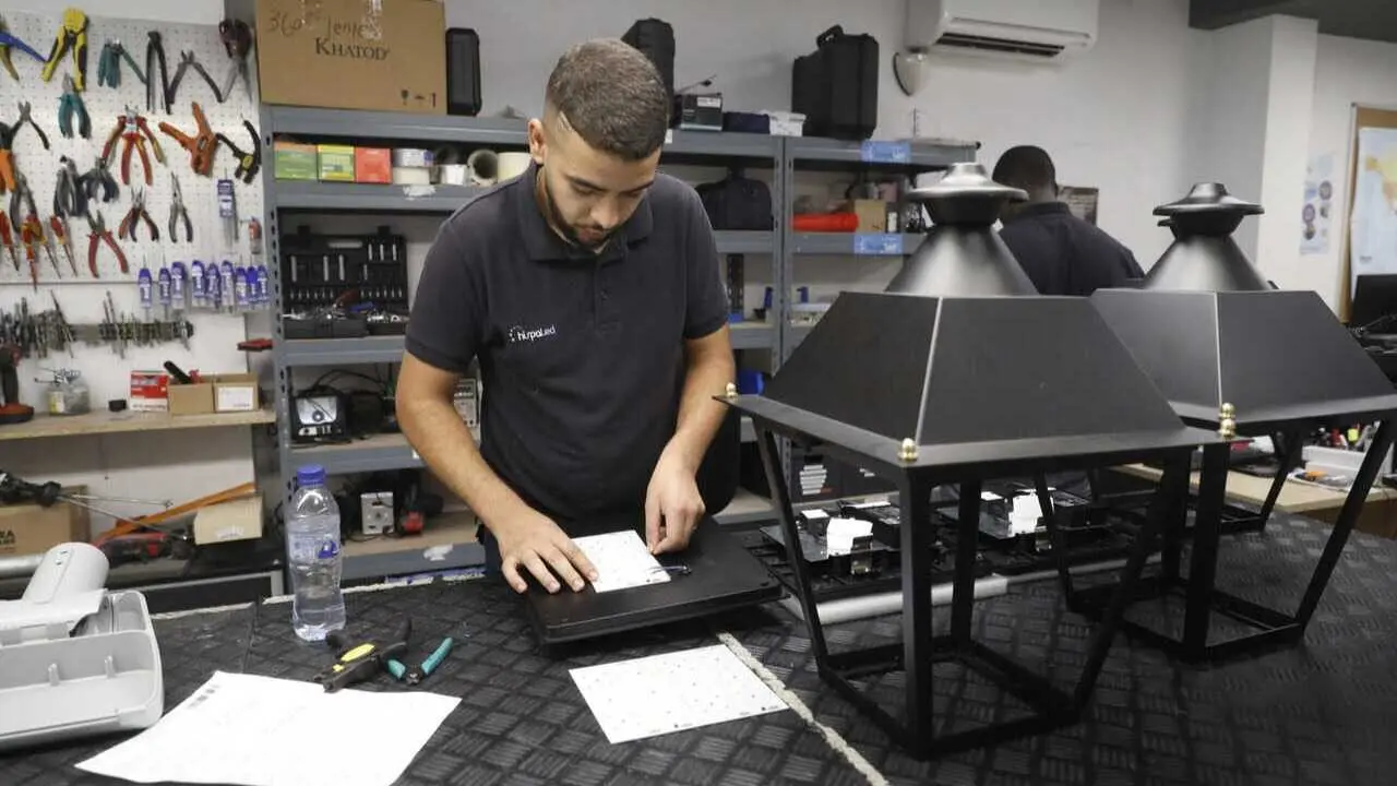 Un trabajador durante su jornada - Foto del Ayuntamiento de Madrid