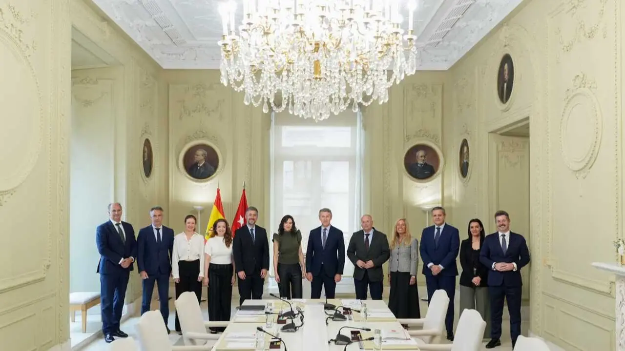 Encuentro institucional Ayuso - Feij&oacute;o - Foto Comunidad de Madrid